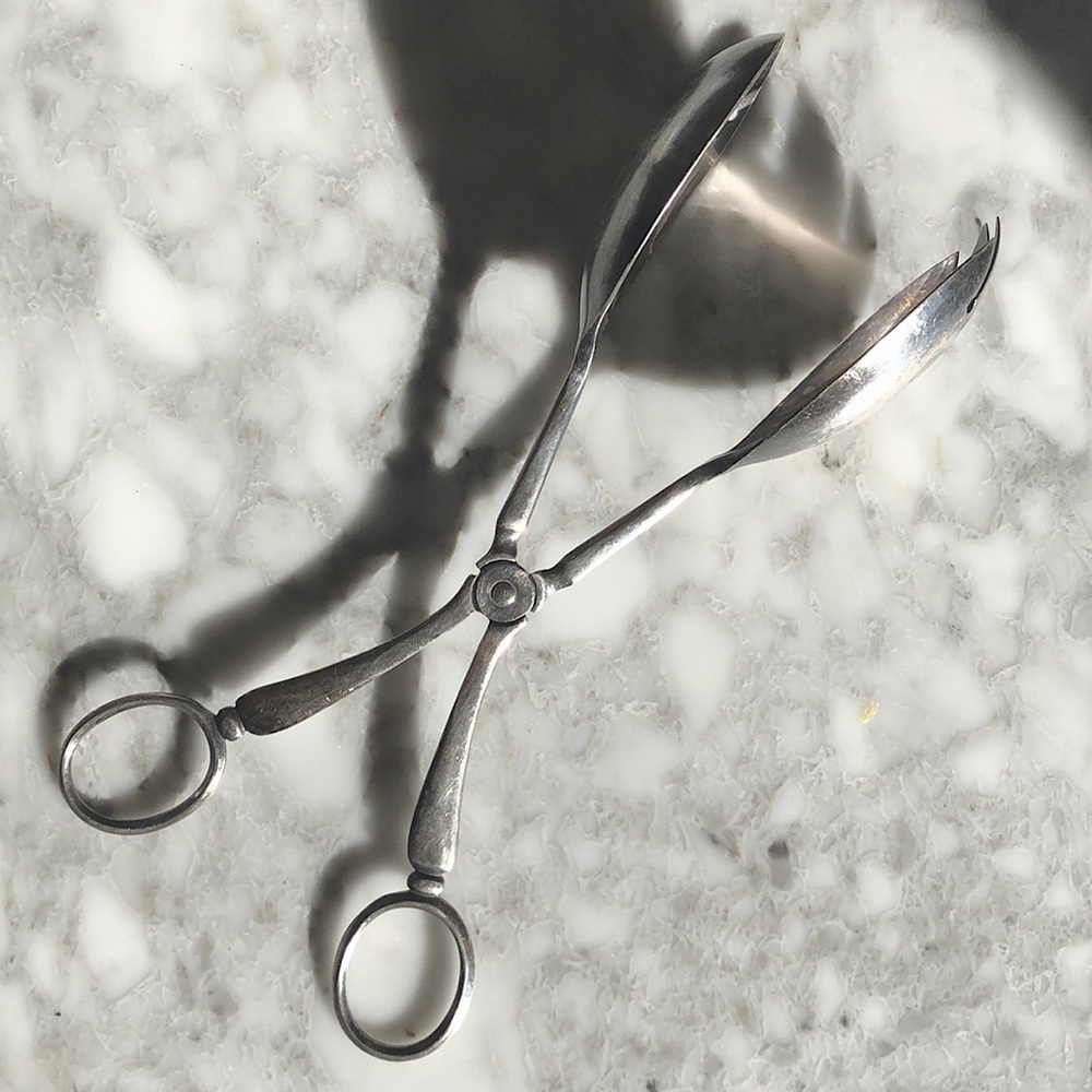 Cooper Bros & Sons Silver plated Salad Tongues